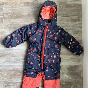 Patagonia Kids Jacket - Navy and Red Star Pattern
